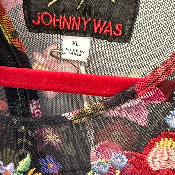 NWT JOHNNY WAS RHEIA TIERED MESH
DRESS XL - Picture 6 of 6